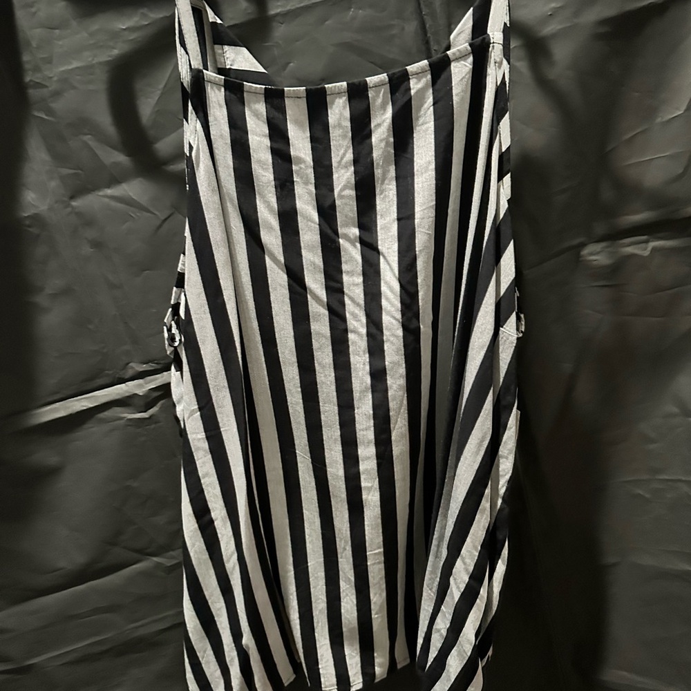 Black and White Striped Tank Top